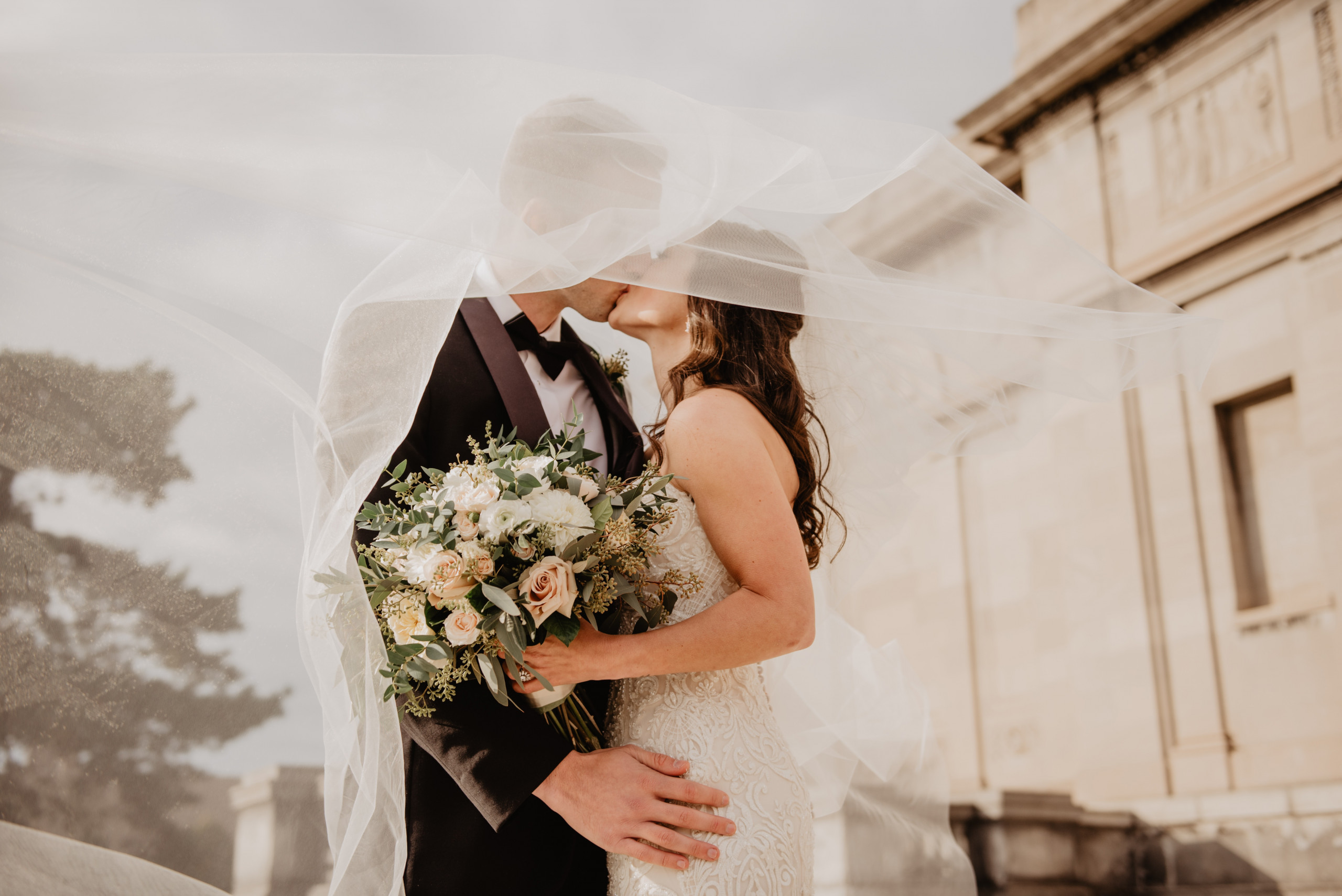 couple in wedding