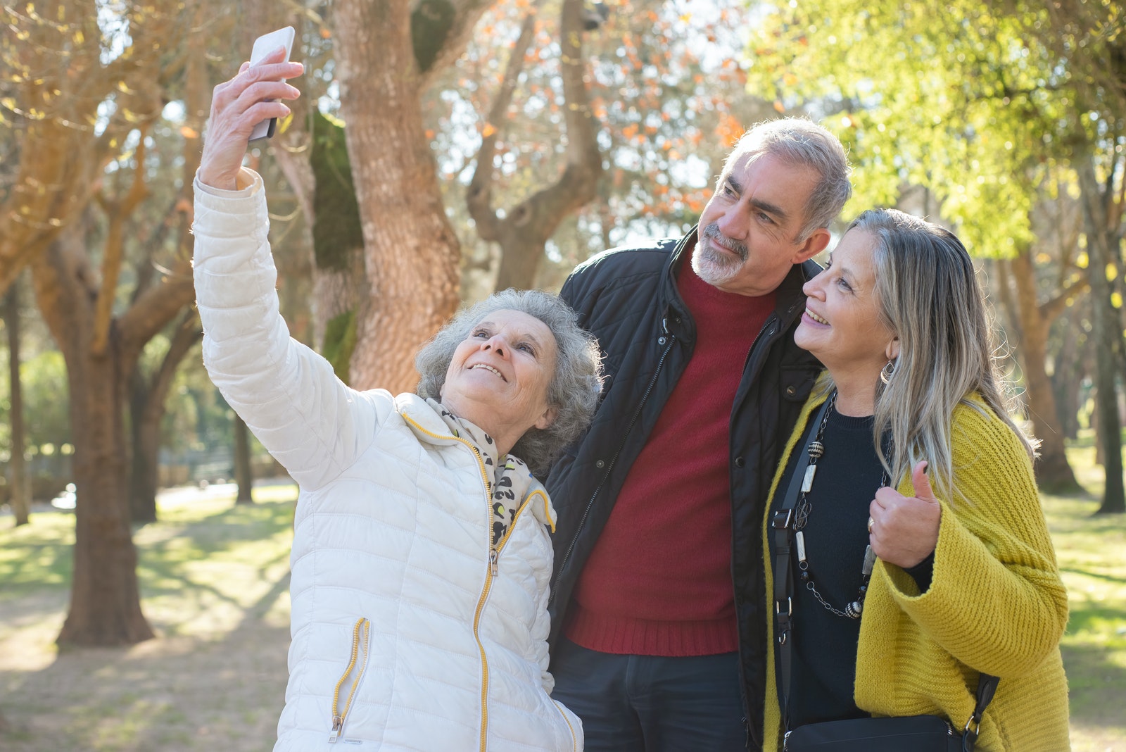 Elderly People taking a Groupie Together