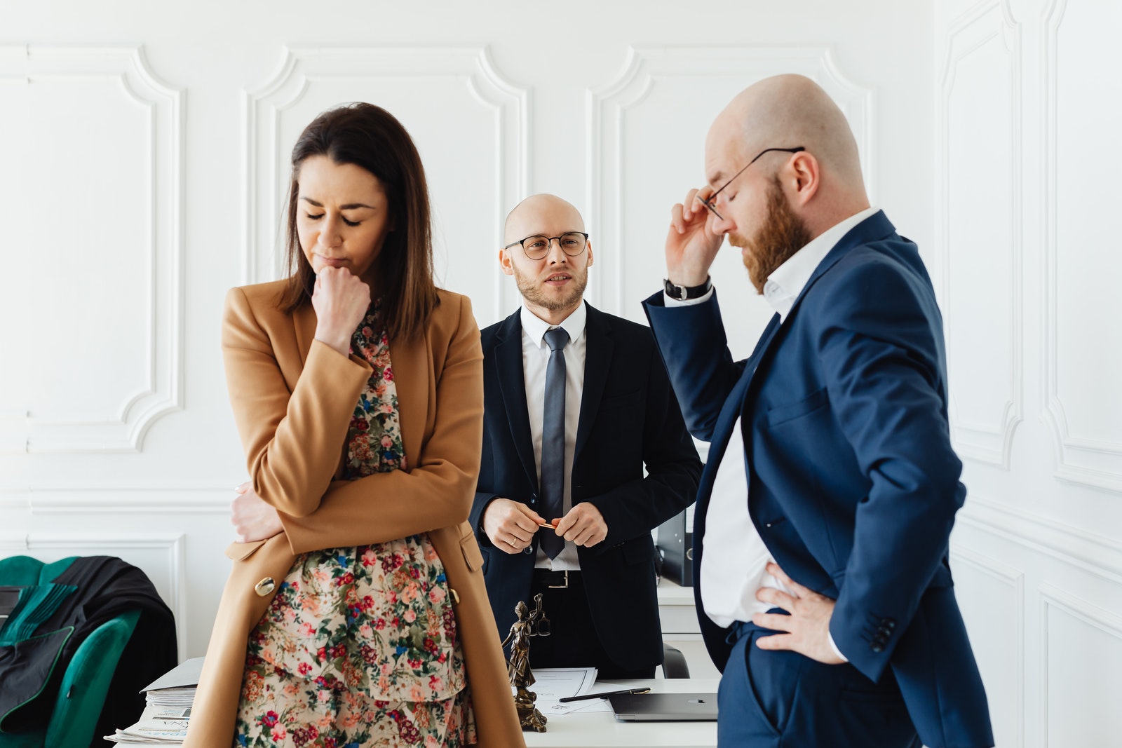 A Frustrated Couple with their Divorce Lawyer