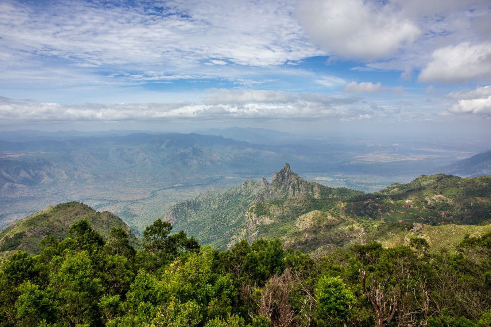 wide-angle photography of mountain range during daytime